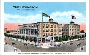THE LEXINGTON Atlantic City, Nueva Jersey NJ lino - Postal - Imagen 1 de 2