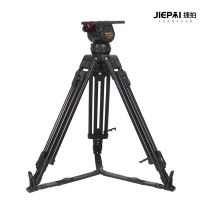 JIEPAI V20T Heavy Duty Pro Carbon Video Camera Tripod 100mm Fluid Head 30kg V20L - Image 1 of 4