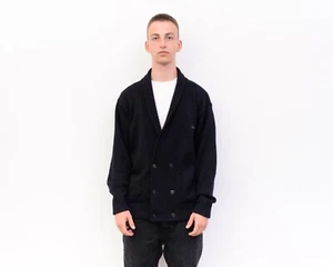 Paul & Shark Maglione Cardigan In L Lana Da Uomo Vintage Con Bottoni - Picture 1 of 13