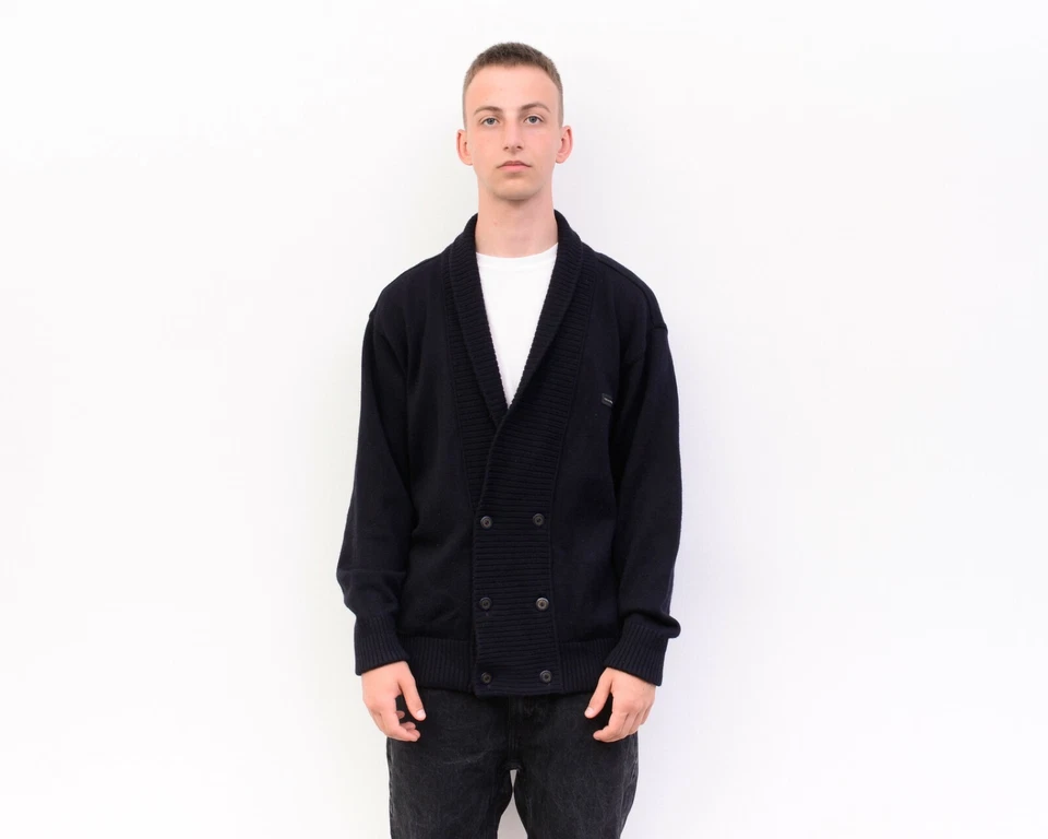 PAUL & SHARK Mens L Wool Cardigan Sweater Knit Jumper Jacket vintage button up - Image 1 of 4