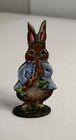 Dollhouse Miniatures Artisan Karen Markland Painted Wooden Peter Rabbit Toy