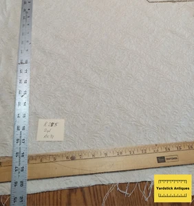 Tela de tapicería colchón con estampado blanco/crema 1 yarda (R285) - Imagen 1 de 2