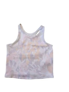 ADIDAS Girls White/purple Aeroready Techfit Sports Bra TANK Top, Size 10/12 Nwt - Picture 1 of 10