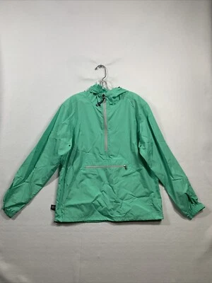 Chaqueta Abrigo de Lluvia Charles River Apparel Para Mujer Talla XS Verde Azulado 1/2 Bolsillo con Cremallera Foto 1 de 4