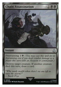 Chain Assassination (foil) Assassin's Creed MTG - NM+ Mythic Relics - Picture 1 of 1