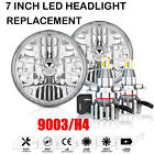 Pair 7 Inch Round Led Hi/Lo Beam Headlights Chrome For Ford F100 F150 F250 Truck