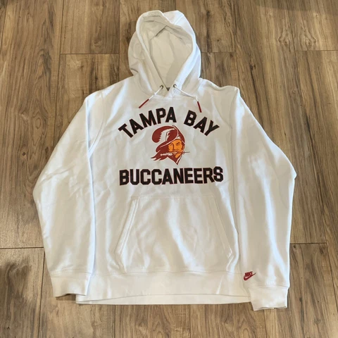 Nike NFL Tampa Bay Buccaneers Retro Logo Hoodie Sweatshirt Men’s Large Cover