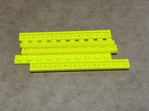 Piezas LEGO - Placa Amarilla de Neón 1 x 10 - No 4477 - Cantidad 5 - Imagen 1 de 1