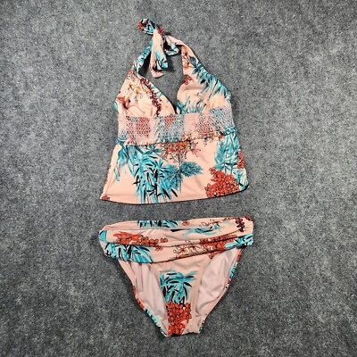 Tommy Hilfiger Honolulu Jardín Tropical Rosa Bikini Traje de Baño Talla XS Foto 1 de 4