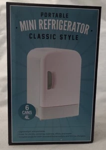 The original fun workshop mini 4L fridge holds up to 6 cans.  - Picture 1 of 6
