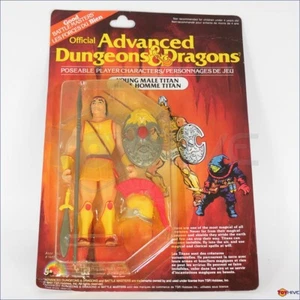 D&D Advanced Dungeons & Dragons Young Male Titan by LJN TSR carded worn creased - Picture 1 of 7