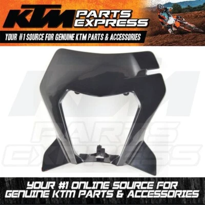 NEW OEM KTM BLACK PLASTIC  HEADLIGHT SHROUD 690 SMC R 2019-2024 76908001000C1 - Image 1 of 4