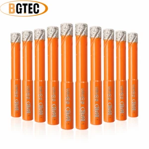 Diamond Dry Drilling Core Bits Set 10pcs 8mm Hole Saw Granite Marble Concrete - Picture 1 of 9