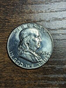 1963-D 50C Franklin Half Dollar Ms Free Shipping