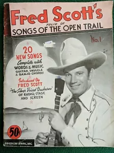 Fred Scotts Folio di Canzoni del Sentiero Aperto - 20 Canzoni - 1939 - Foto 1 di 5
