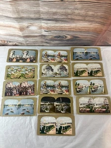 Vtg Antique Stereoscope Stereoview Cards Mixed World's Fair St. Louis - Imagen 1 de 16