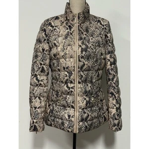 Guess Steppjacke mit Schlangenledermuster schwarz & hellbraun Größe M - Bild 1 von 10