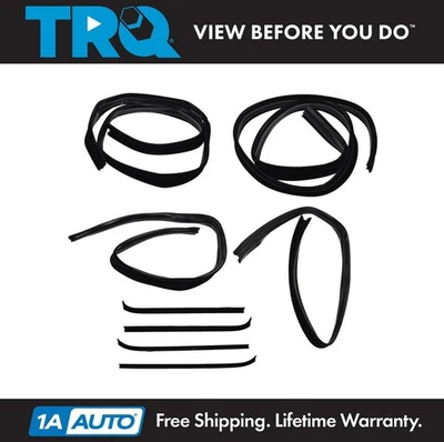 TRQ Window Sweep & Run Channel Weatherstrip Seal Set Fits Ford - Image 1 of 4