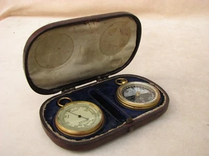 Pocket Barometer and Compass compendium by Armstrongs Manchester. - Picture 1 of 15