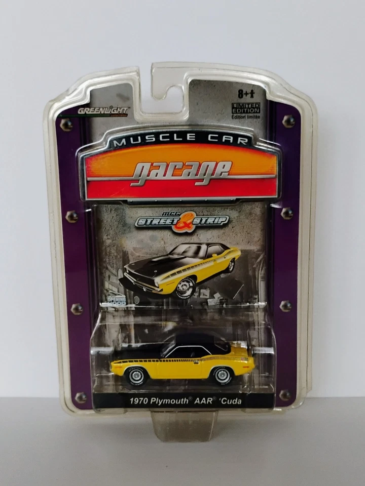 Greenlight Collectibles Muscle Car Garage Serie 8 LE, 1970 Plymouth AAR Cuda Foto 1 de 4