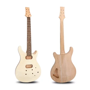 1 set Guitar Body Mahogany Maple Cap DIY Electric Guitar style Glue binding - Picture 1 of 11