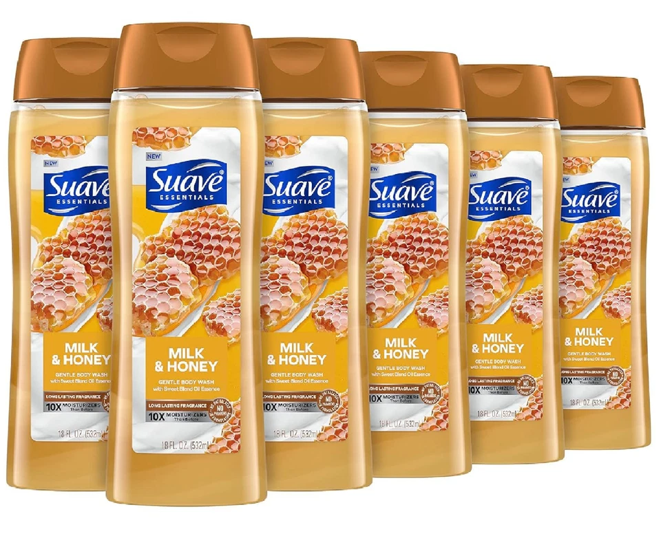 Suave Jabón Corporal Hidratante con Leche y Miel y Extracto de Vitamina E Paquete de 18 OZ Foto 1 de 4