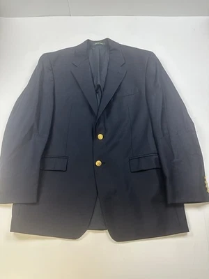 Lauren Ralph Lauren Hombre Traje Chaqueta Blazer Lana 42R Azul Marino Abrigo Deportivo Foto 1 de 4