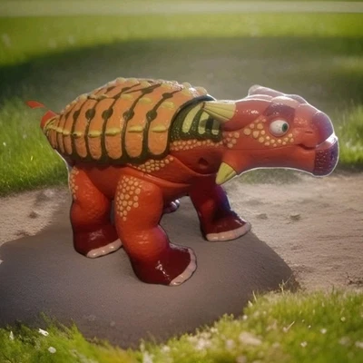 Tren de dinosaurios Hank Ankylosaurus figura parlante juguete interactivo 2011 Foto 1 de 2