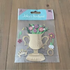 Jolee’s Boutique Best Mom Ever Dimensional Stickers Scrapbooking Trophy New - Picture 1 of 2
