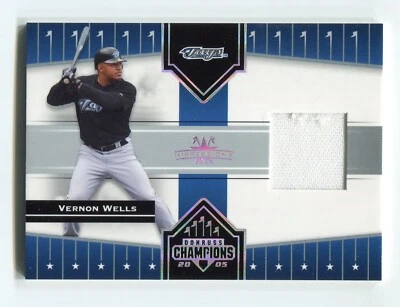 2005 Donruss Champions Impressions Material Jersey Vernon Wells #126 Toronto - Image 1 of 2
