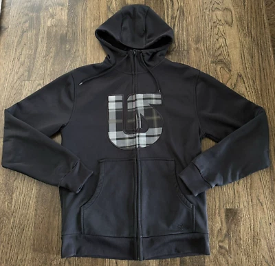 Burton The White Collection Snowboard S Hooded Jacket Full Zip Lightweight Black - Image 1 of 4