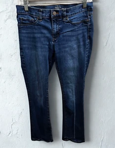 NY And Co Soho Jeans Damen 8 Bootcut Blau Whiskered Distressed Western Cowboy - Bild 1 von 9