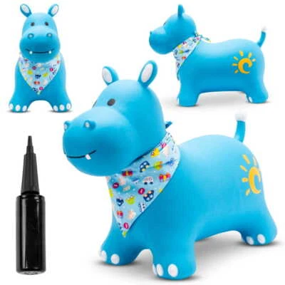 Hüpftier HüpfNilpferd Hüpfer Hüpfen + pumpe ab 1 Jahre Sun Baby