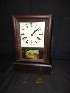 Antique Seth Thomas Parlor Kitchen Mantle Clock With Chime Works - Picture 1 of 11