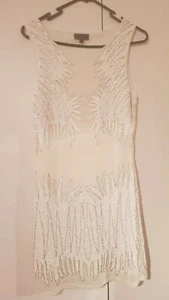 White BODYCON MIDI DRESS S/M - Picture 1 of 5