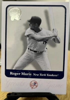 2001 Fleer Greats Of The Game Baseball #45 Roger Maris New York Yankees  - Image 1 of 2