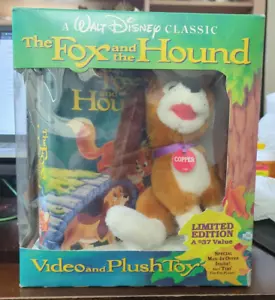 Der Fuchs und der Hund VHS Video Plüsch Kupfer Hund Box Set Disney Store Vintage - Bild 1 von 6