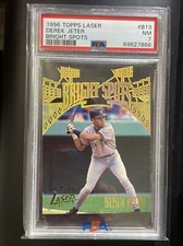 1996 Topps Laser DEREK JETER Bright Spots Holofoil Die-Cut PSA 7 Low POP