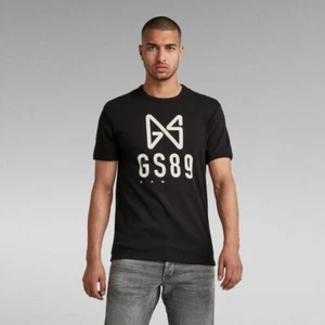 G STAR MEN BUTTERFLY LOGO BLACK T-SHIRT SIZE SMALL EUC - Picture 1 of 9