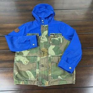 Polo Ralph Lauren Boy's Camo Camouflage Full Zip Hoodie Jacket Size Medium 10-12 - Picture 1 of 13