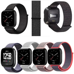 For Fitbit Versa/Lite/Special/Replacement Edition Woven Nylon Loop Sport Strap - Picture 1 of 58
