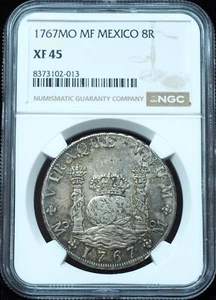 1767-Mo FF 8 Reales Mexico XF45 NGC - Beautiful Original Coin! - Picture 1 of 3