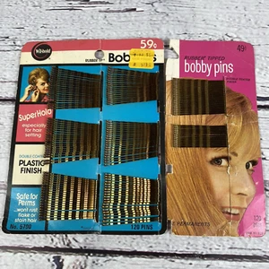Wil-Hold Vintage Bobby Pins Rubber Tipped 152 Pins Total 2 inch - Picture 1 of 2