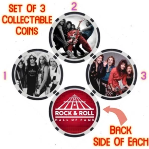 VAN HALEN - ROCK & ROLL HALL OF FAME - SAMMLERMÜNZENSATZ - 3er SET - Bild 1 von 1