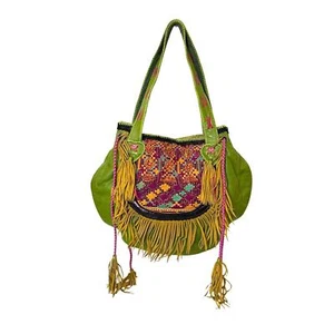 Ibiza World Family Handtasche Damen Handarbeit Leder bestickt Boho Artsy - Bild 1 von 24