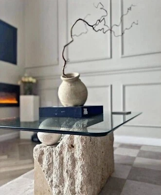 Post Modern Macron Stone Table - Image 1 of 2