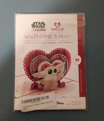 Lovepop Disney's Star Wars The Mandalorian Valentine's Way, 5" x 7" Pop-Up Card - Image 1 of 2