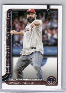 2025 Topps Jason Kelce #FP-1 First Pitch (Series One) Philadelphia Phillies - Picture 1 of 2