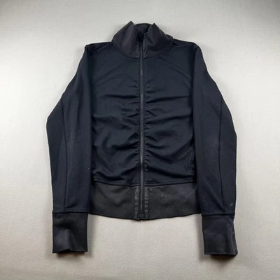 Chaqueta Lululemon Gather Up para mujer 8 negra cremallera completa pista ajuste atlético yoga deporte Foto 1 de 4