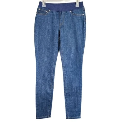 Женские узкие джинсы Boston из синей джинсовой ткани без застежек размер 2 - Изображение 1 из 4